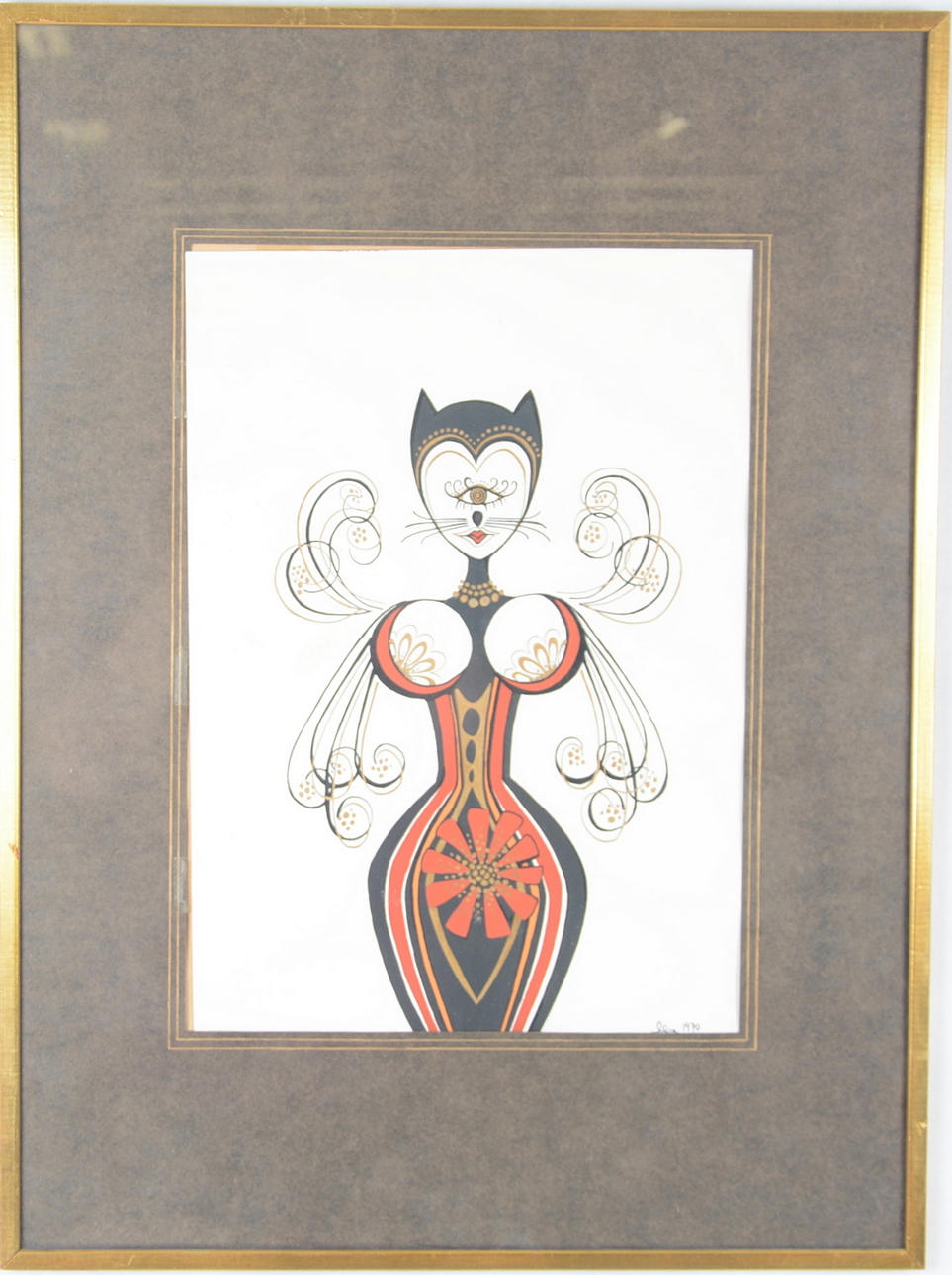 MAY K LEON. Gouache.