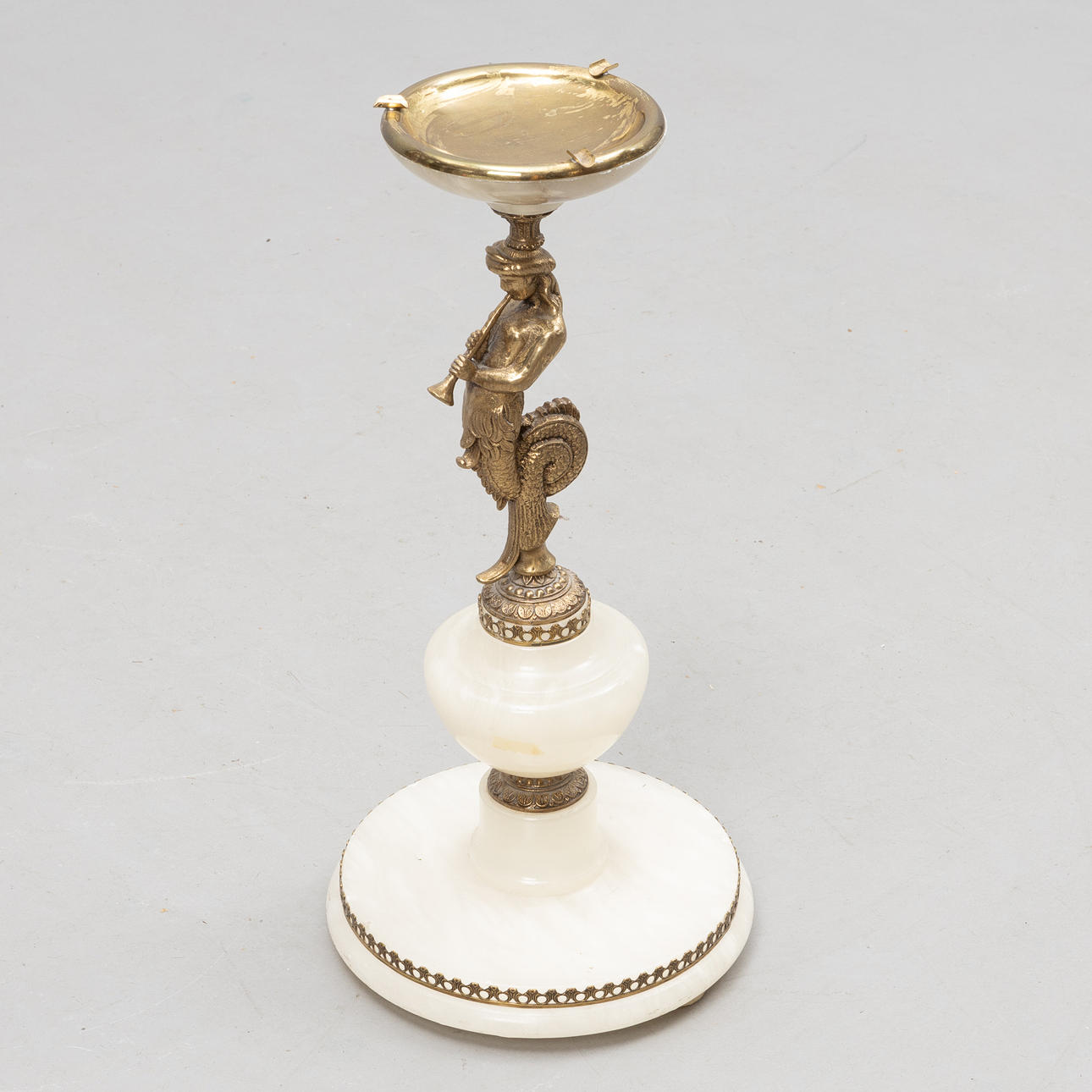ASKOPP, floor model, brass and alabaster, 1900s.