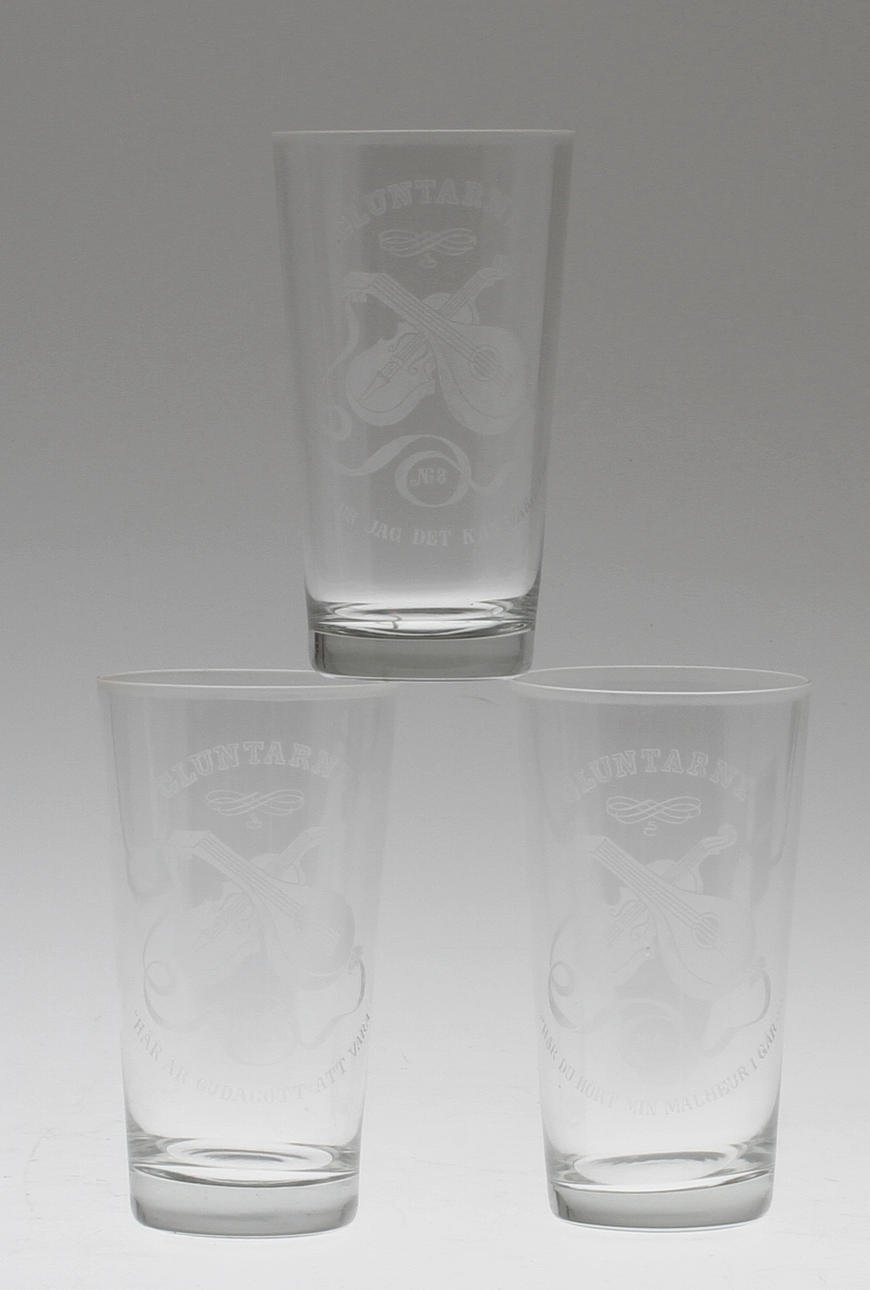 GROGG GLAS, 12 st, Gluntarne, 1900-tal.