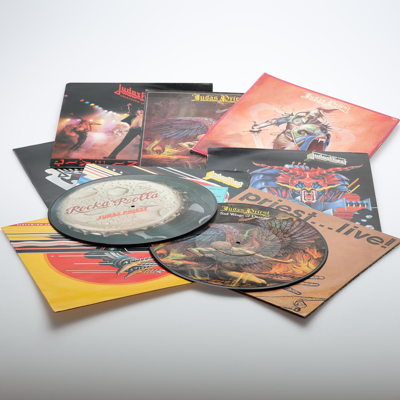 DISCOS DE VINILO LP 10 piezas Judas Priest.