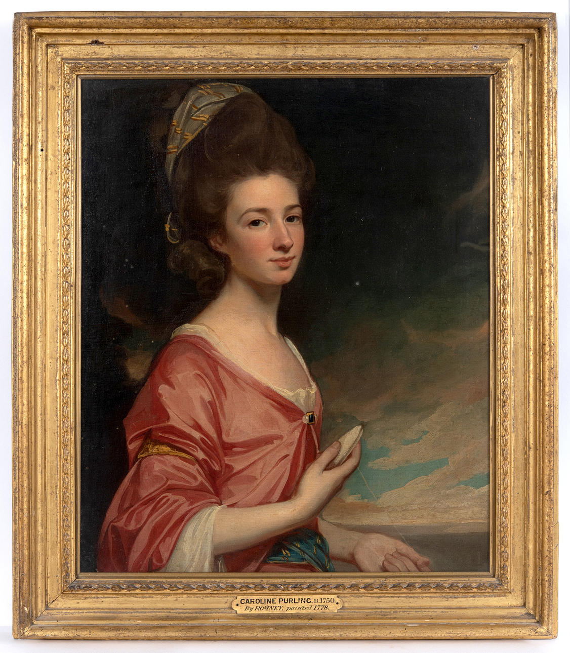 GEORGE ROMNEY (1734-1802). AMENDMENT: PORTRAIT OF MISS CAROLINE PURLING (1754-1819).