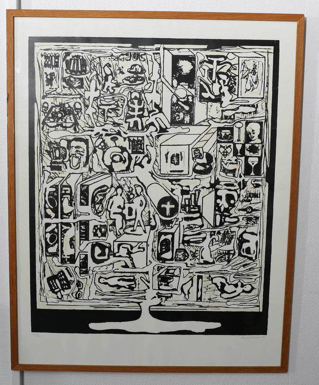 ALBERT JOHANSSON. Lithograph, numbered 382/500, signed.