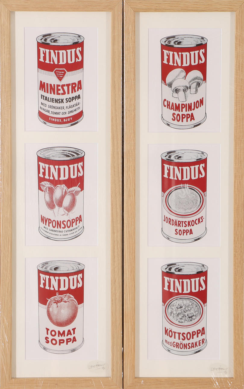 LASSE ÅBERG. 2 tryck, Findus soppor.