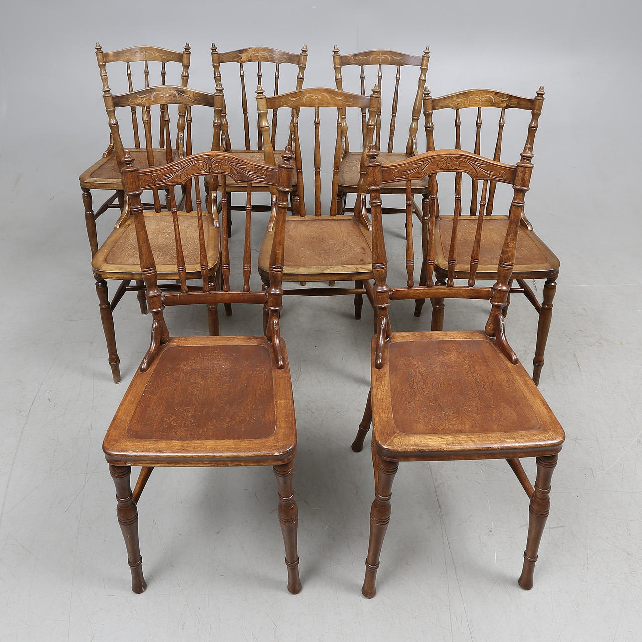 STOLAR, 6 + 2 st, tidigt 1900-tal.