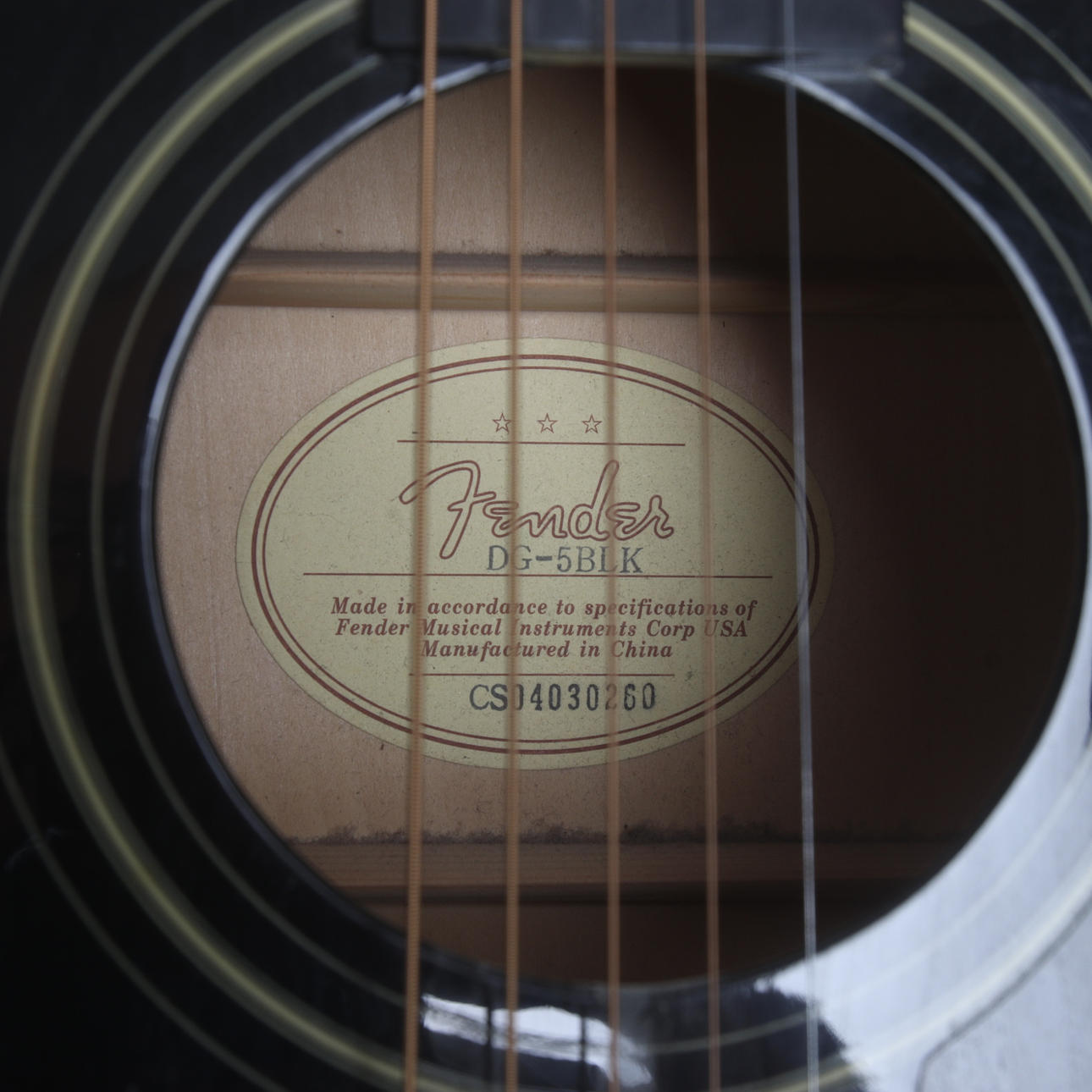 GUITAR, acoustic Fender DG-5BLK. Collectables - Musical