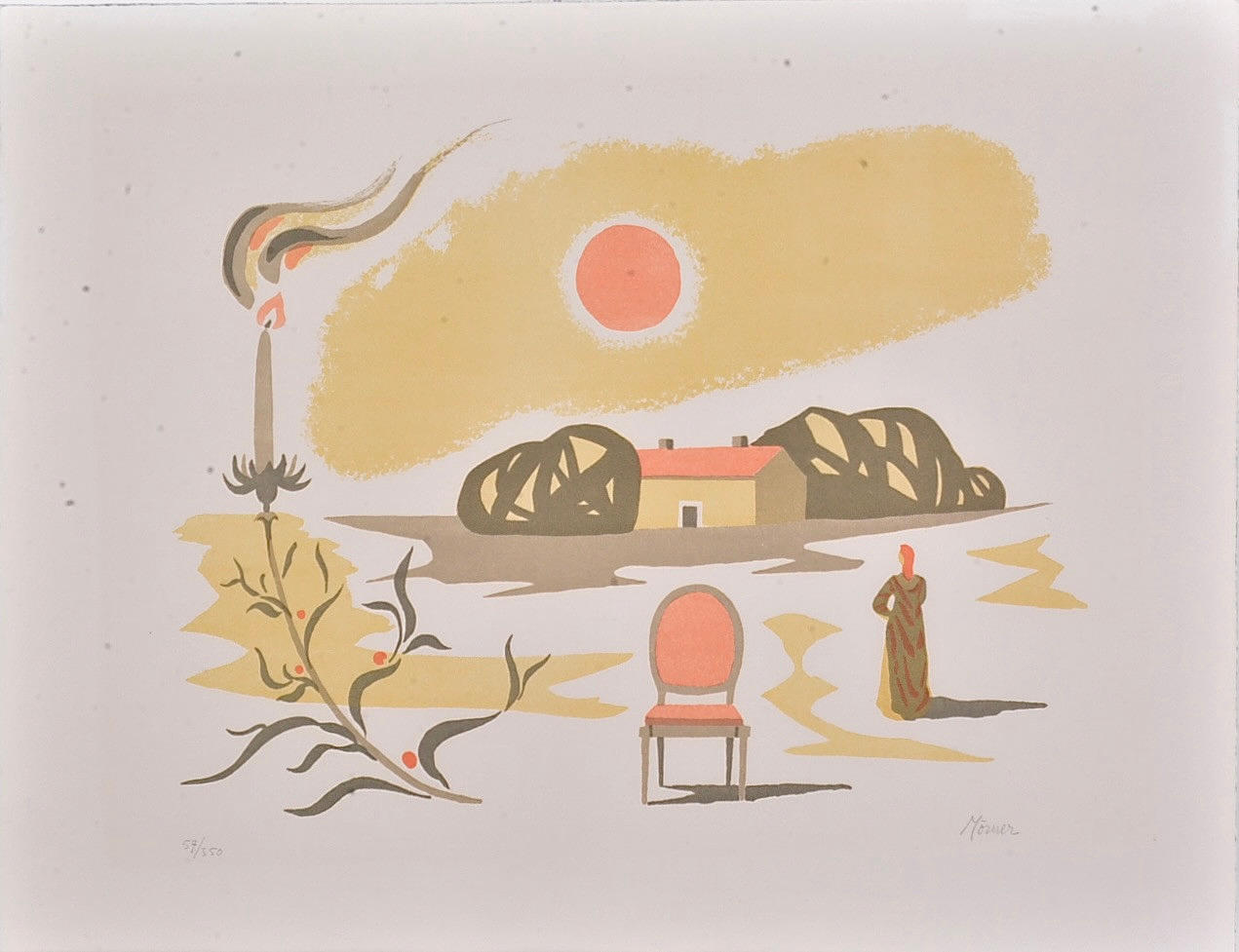 STELLAN MÖRNER. Color lithography.