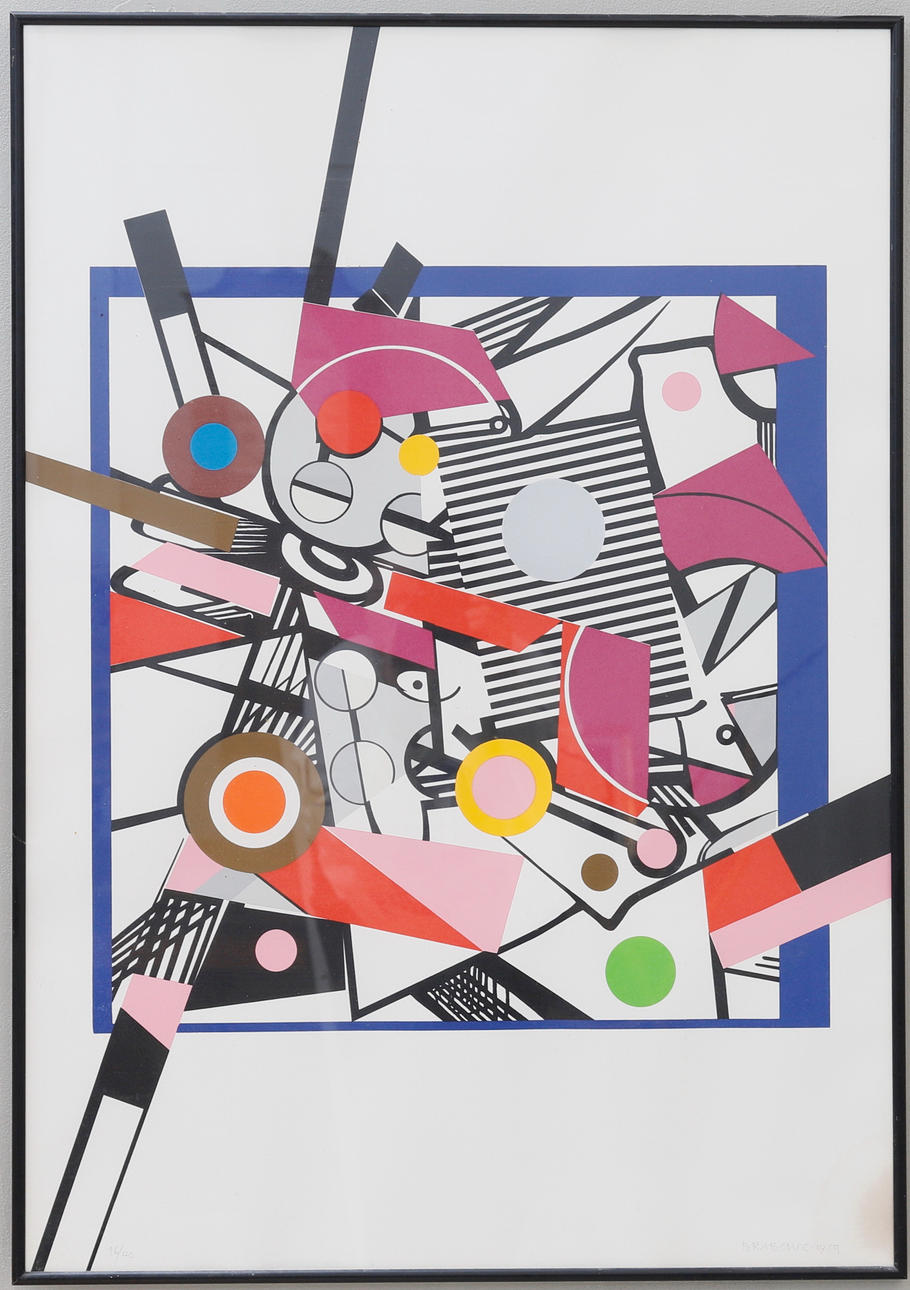 JAROMIR E. BRABENEC. lithograph, signed, numbered 16/40 and dated 1989.