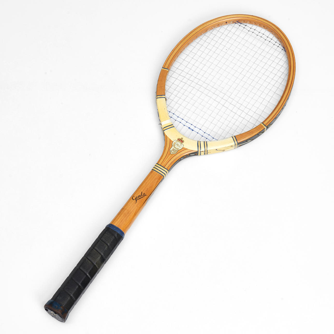 GEMLA, Tennisracket, trä, Gemla Fabrikers A:B Diö.