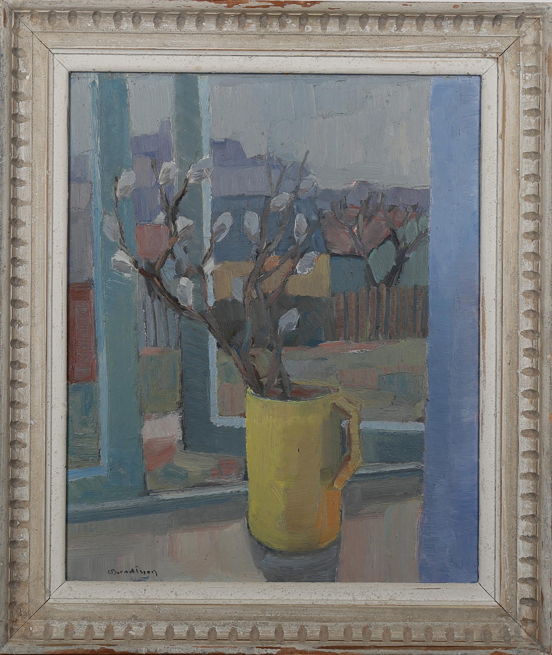 CARL BERNDTSSON. Stilleben med kanna, olja på pannå, signerad C Berndtsson.