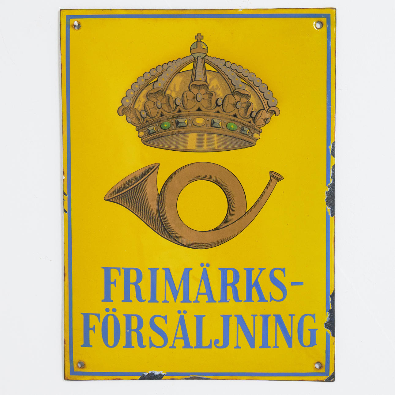 SHOP SIGN, enamel, 