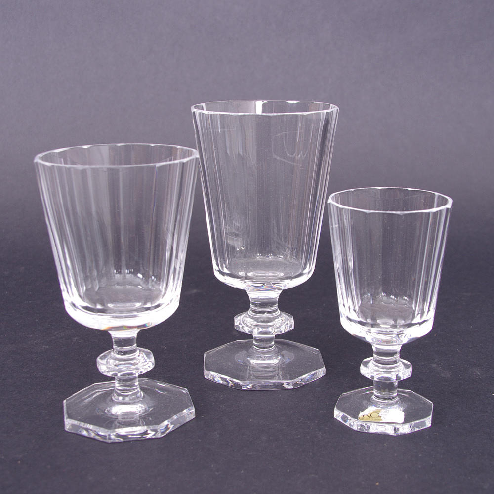 GLAS, 13 stycken, "Karlberg", Elis Bergh, Kosta.