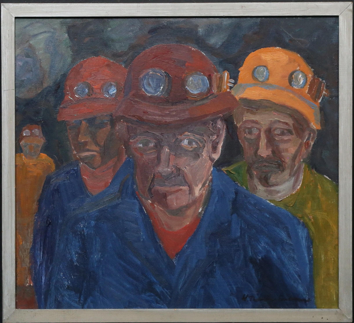 KARL THORSTEN ANDERSSON. Bergmann. Öl auf Leinwand, signiert.