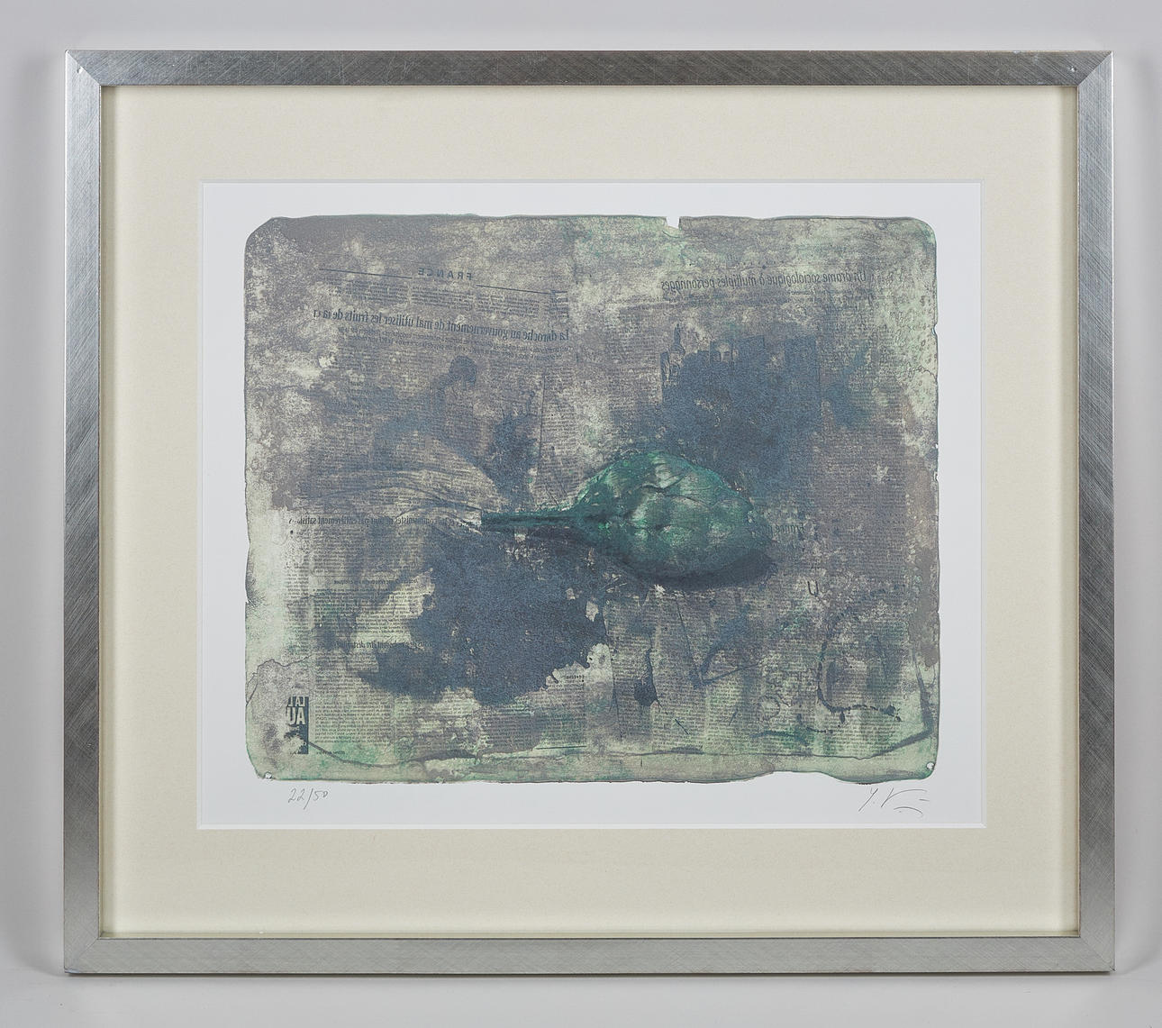 YURI LEONIDOVICH KUPER (1940). Composition, signed, lithograph, 22/50.