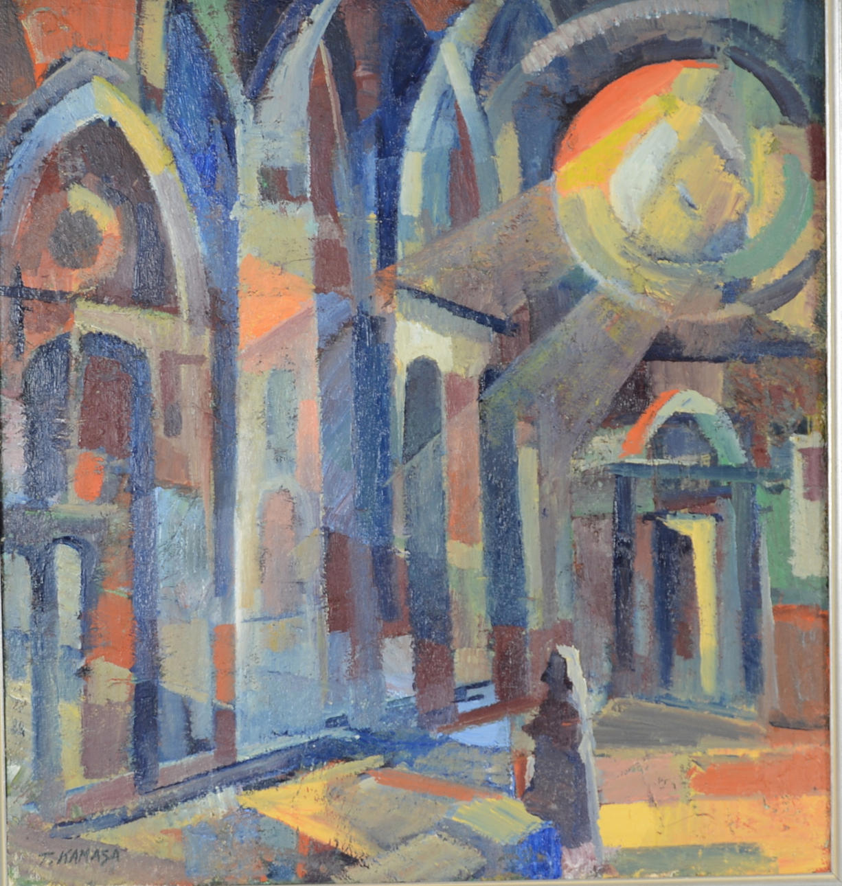 TADEUSZ KAMASA. Olja på duk.