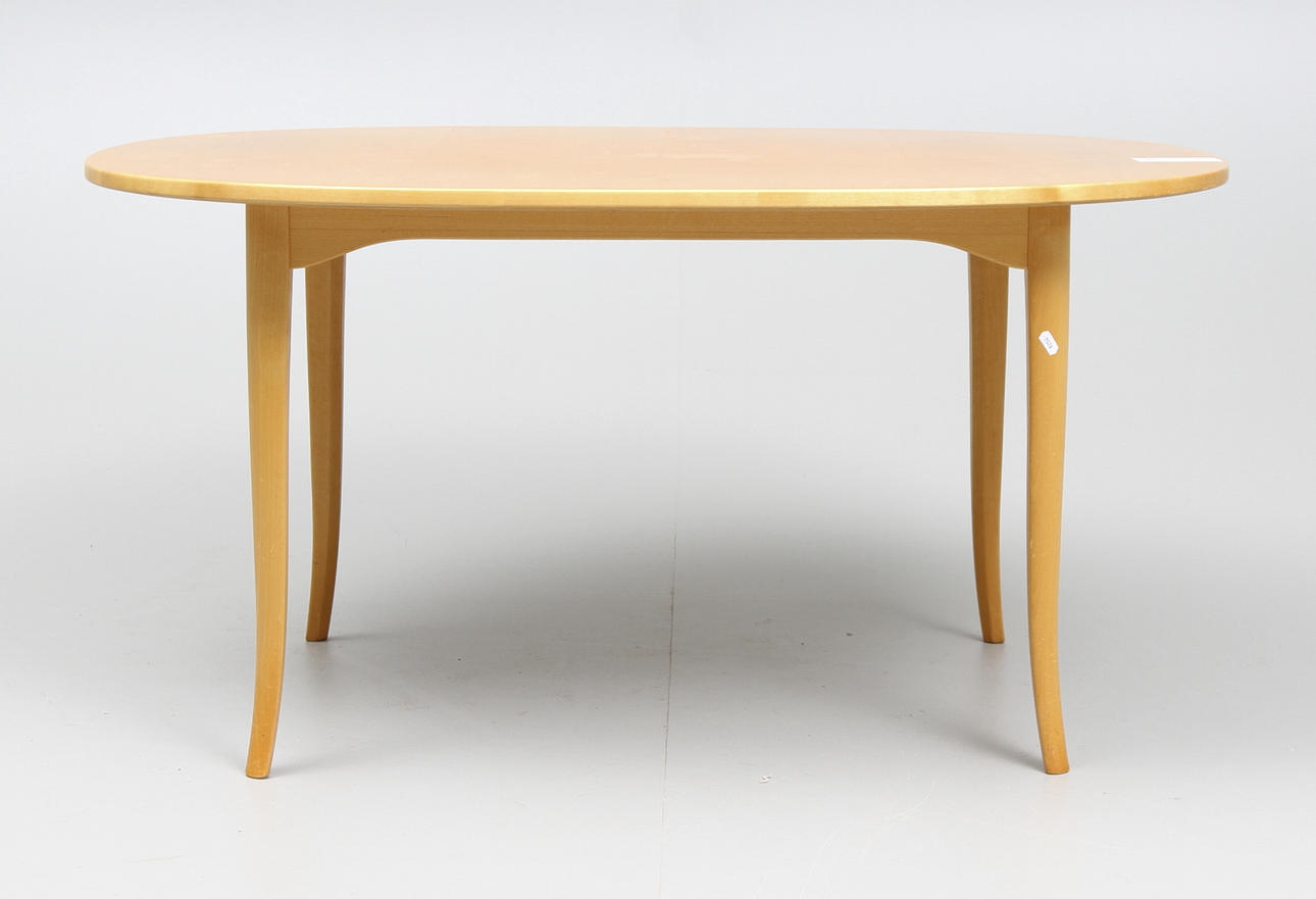 SOFFBORD, "Ovalen", Carl Malmsten för Löfving & Söner, Tibro.