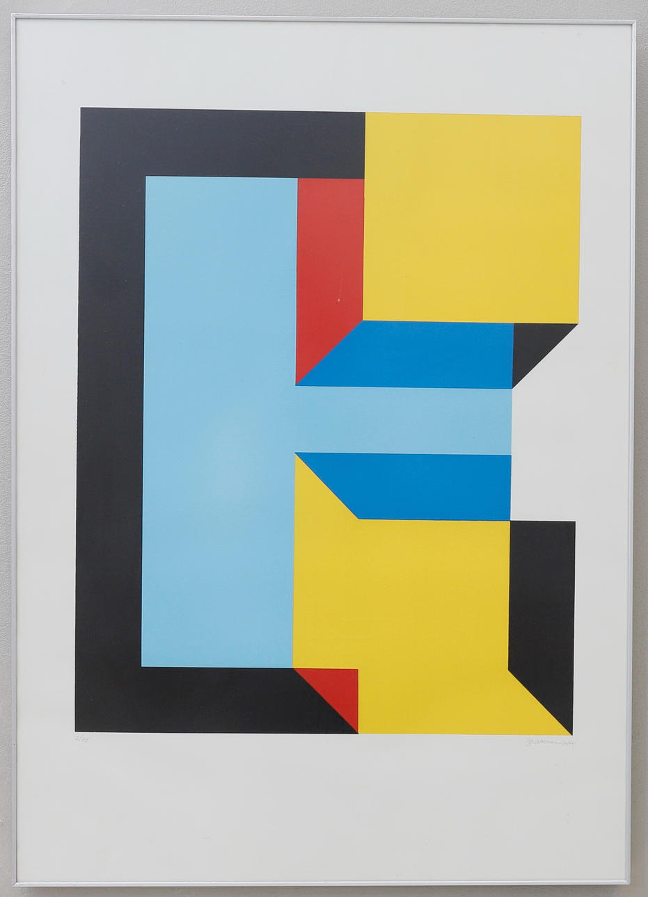 JAROMIR E. BRABENEC. lithograph, signed, numbered 3/75 and dated 1977.