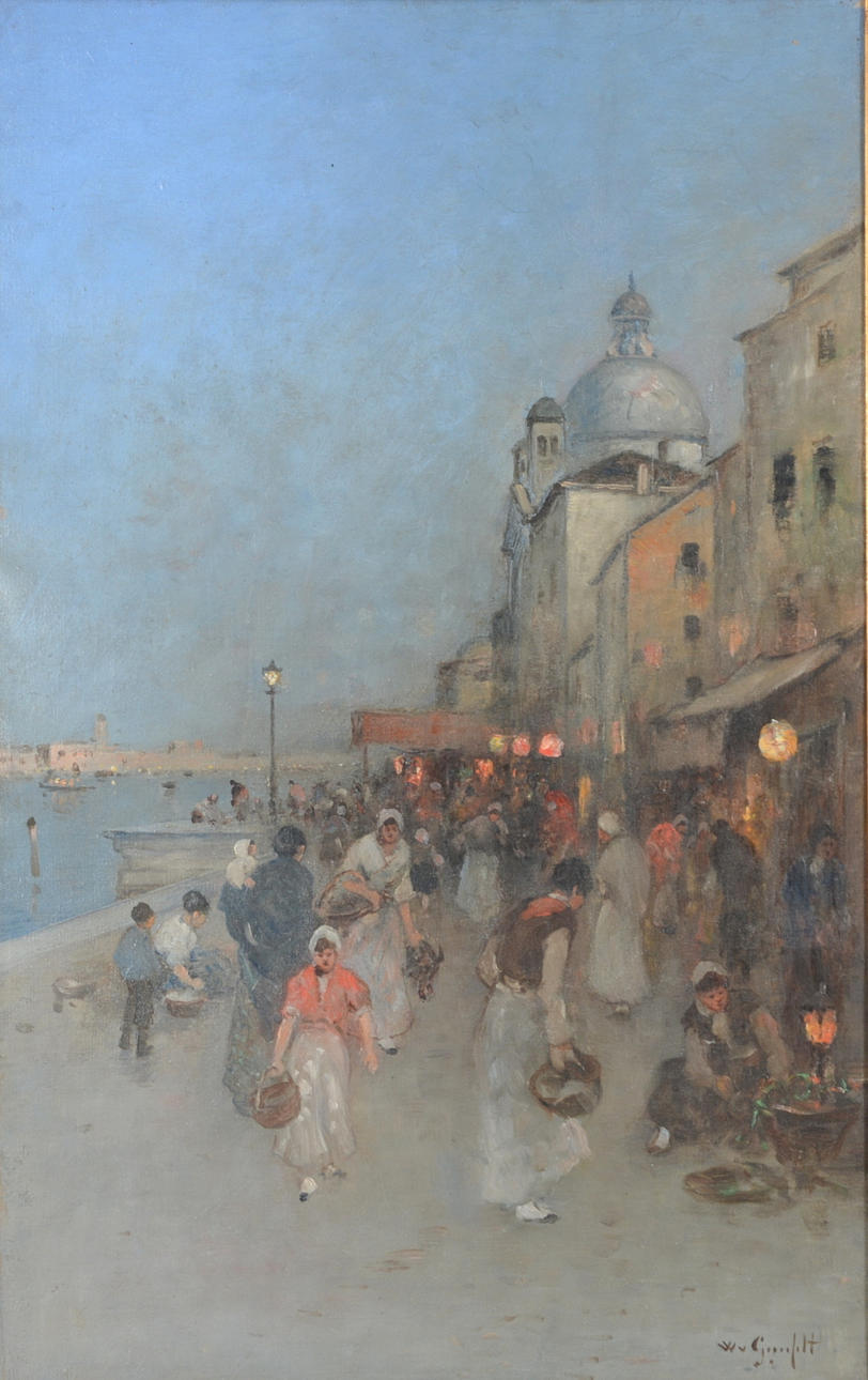 WILHELM VON GEGERFELT. Olja på pannå.