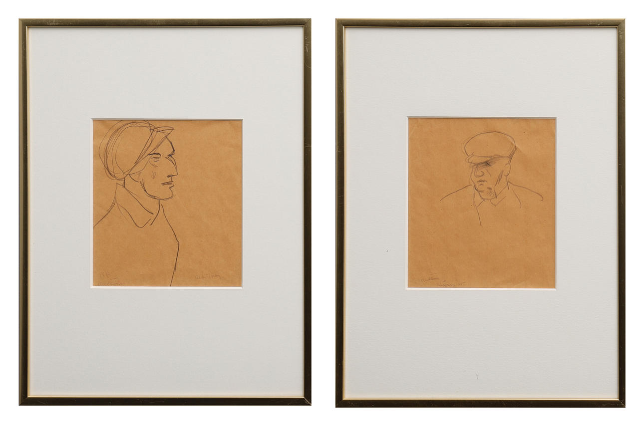 TORA VEGA HOLMSTRÖM. DIBUJOS, DOS PIEZAS.