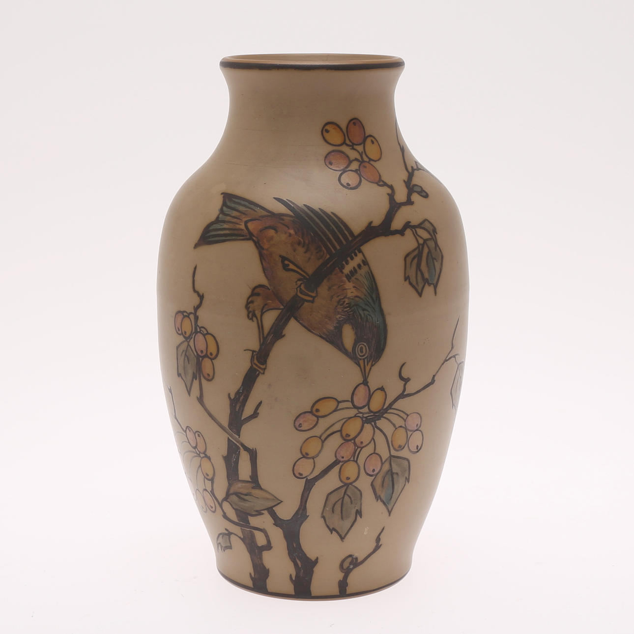 LAURITZ HJORT. Vase, keramik, Bornholm.