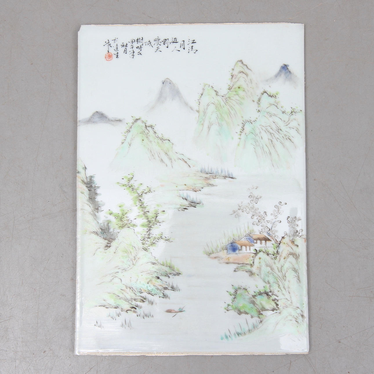 VÄGGPLATTA, porslin, Kina.