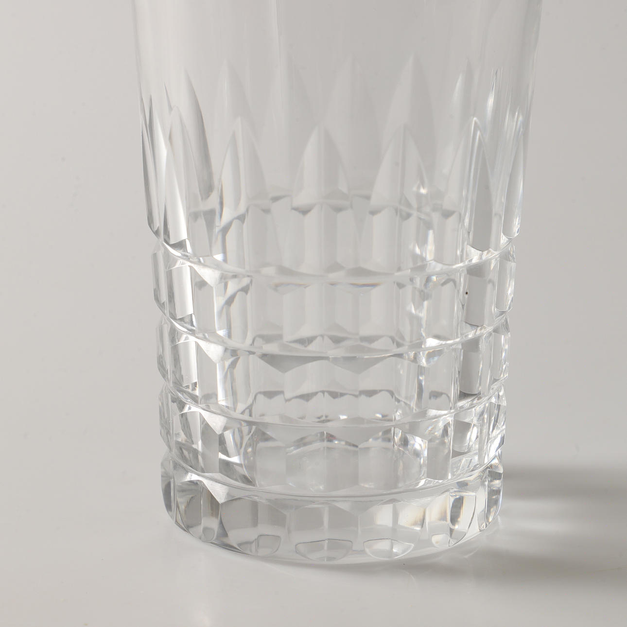 GROGG AND SELTER GLASSES, 12 pieces, ground glass, 20th century. Glass ...
