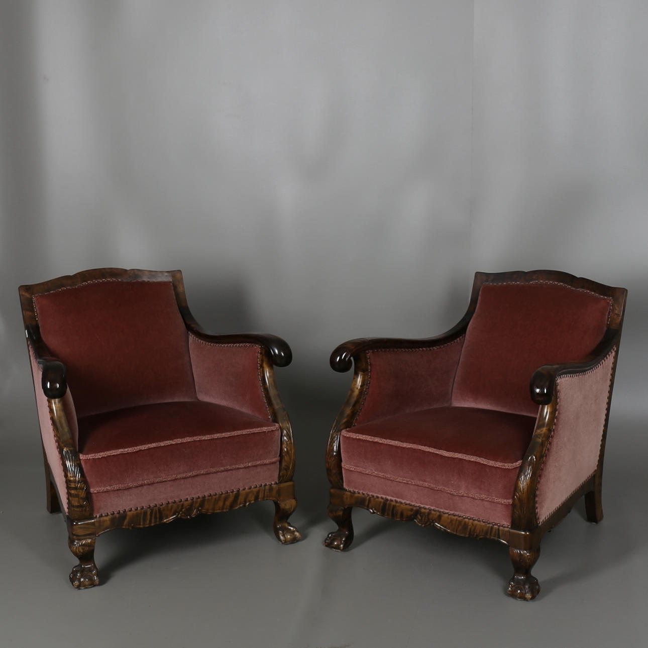 Paar Chippendale Sessel, 1940er.