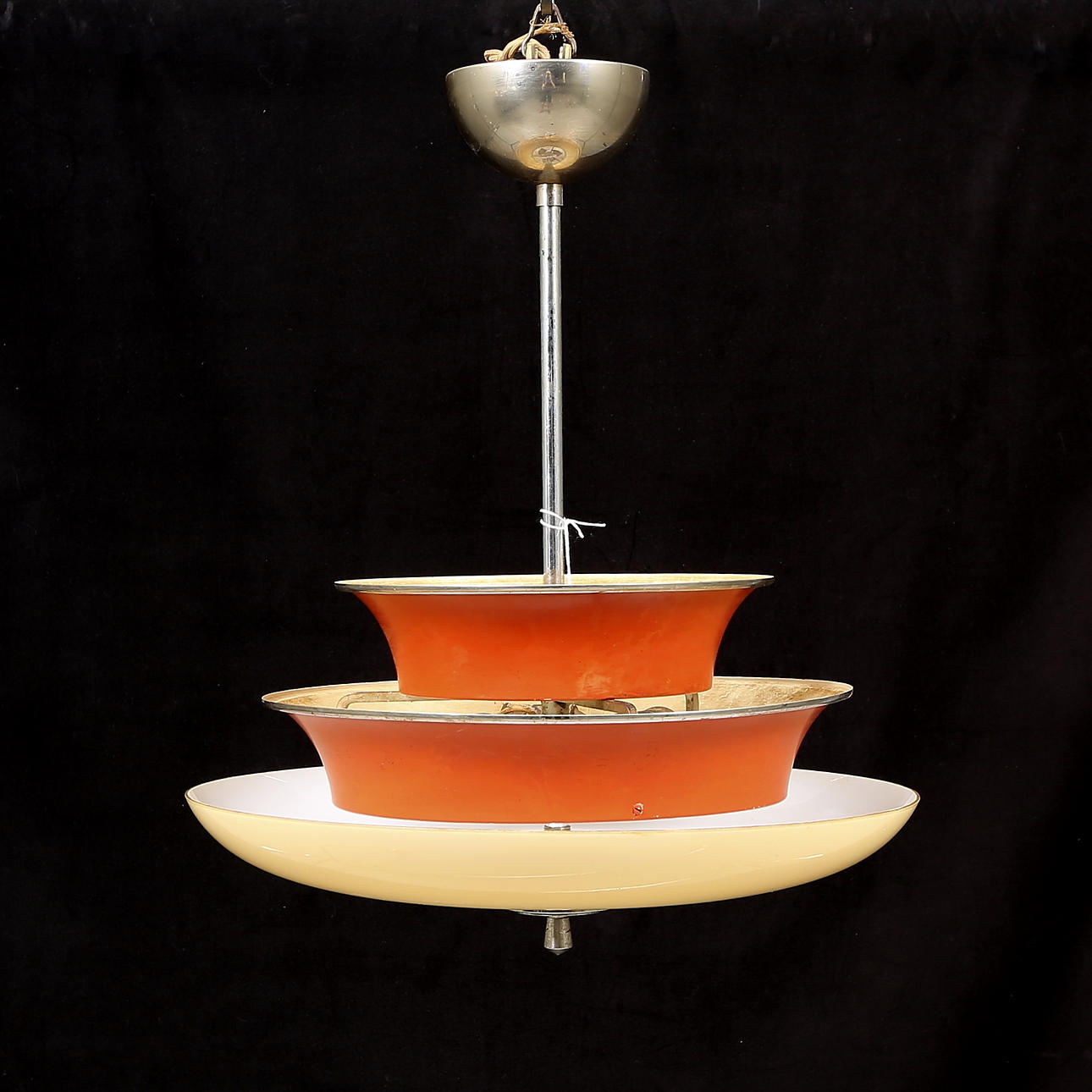 TAKLAMPA, funkis, troligen Böhlmarks, 1930-tal. Höjd 54 cm.