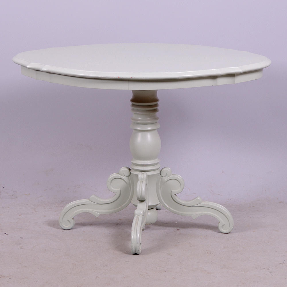 SOFFBORD, gråmålat, rokokostil.