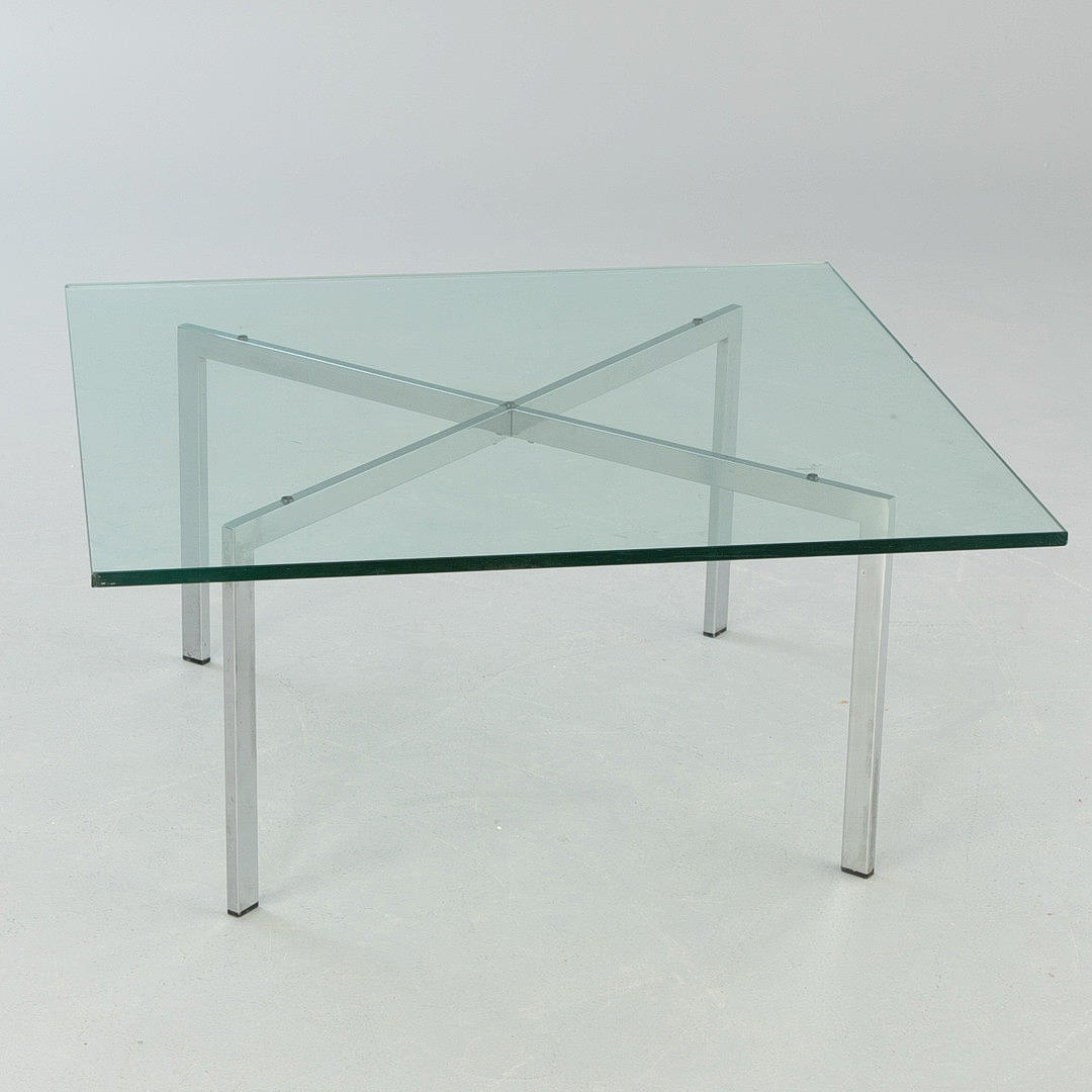 Glas soffbord/soffbord, krom & glas, modern design.