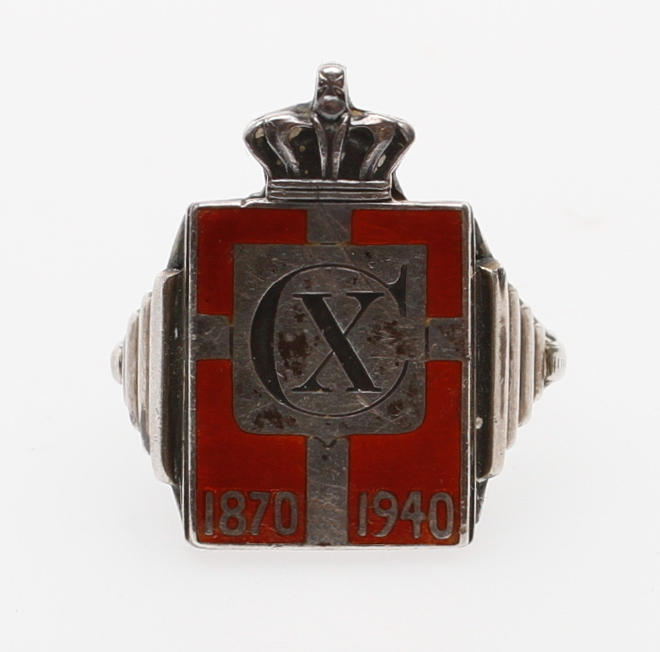 JUBILEUMSRING, silver och emalj.