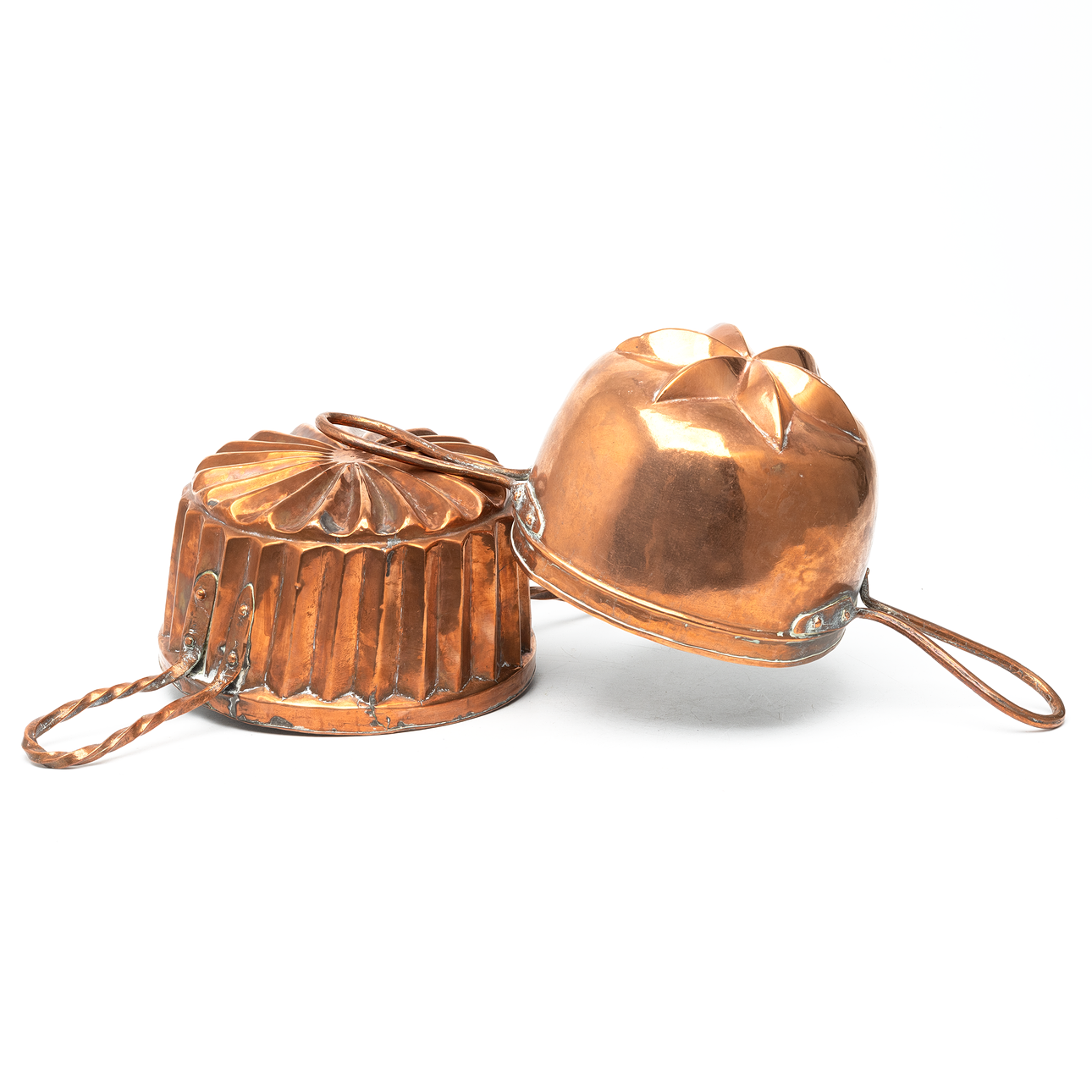 MOLDS 2 pcs, copper, 19th century.