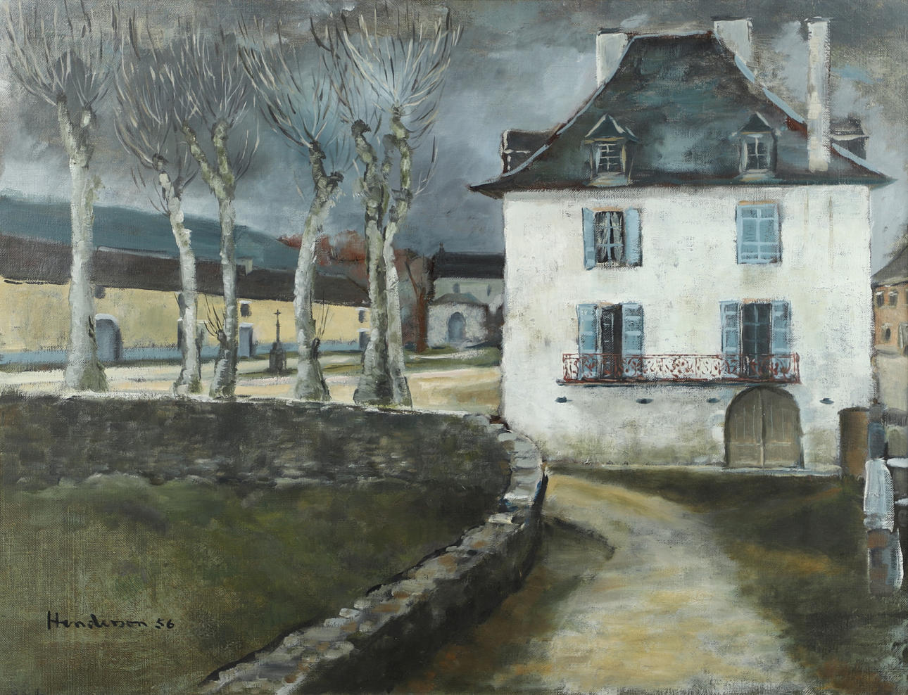 WILLIAM HENDERSON (1941–2019). A FRENCH COURTYARD, 1956.
