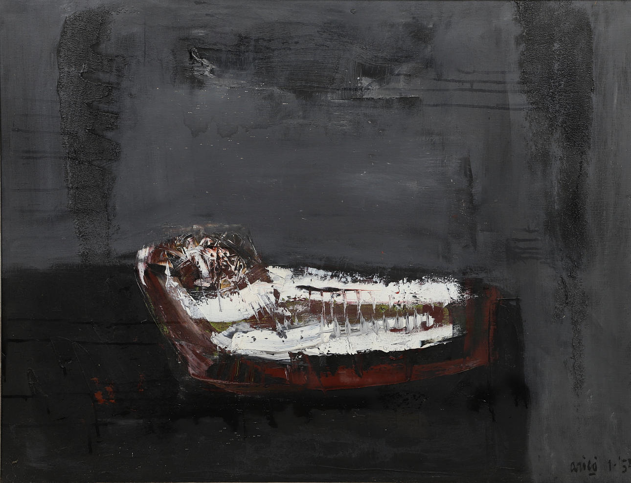 RODOLFO ARICÒ (I1930-2002). COMPOSITION, 1958.