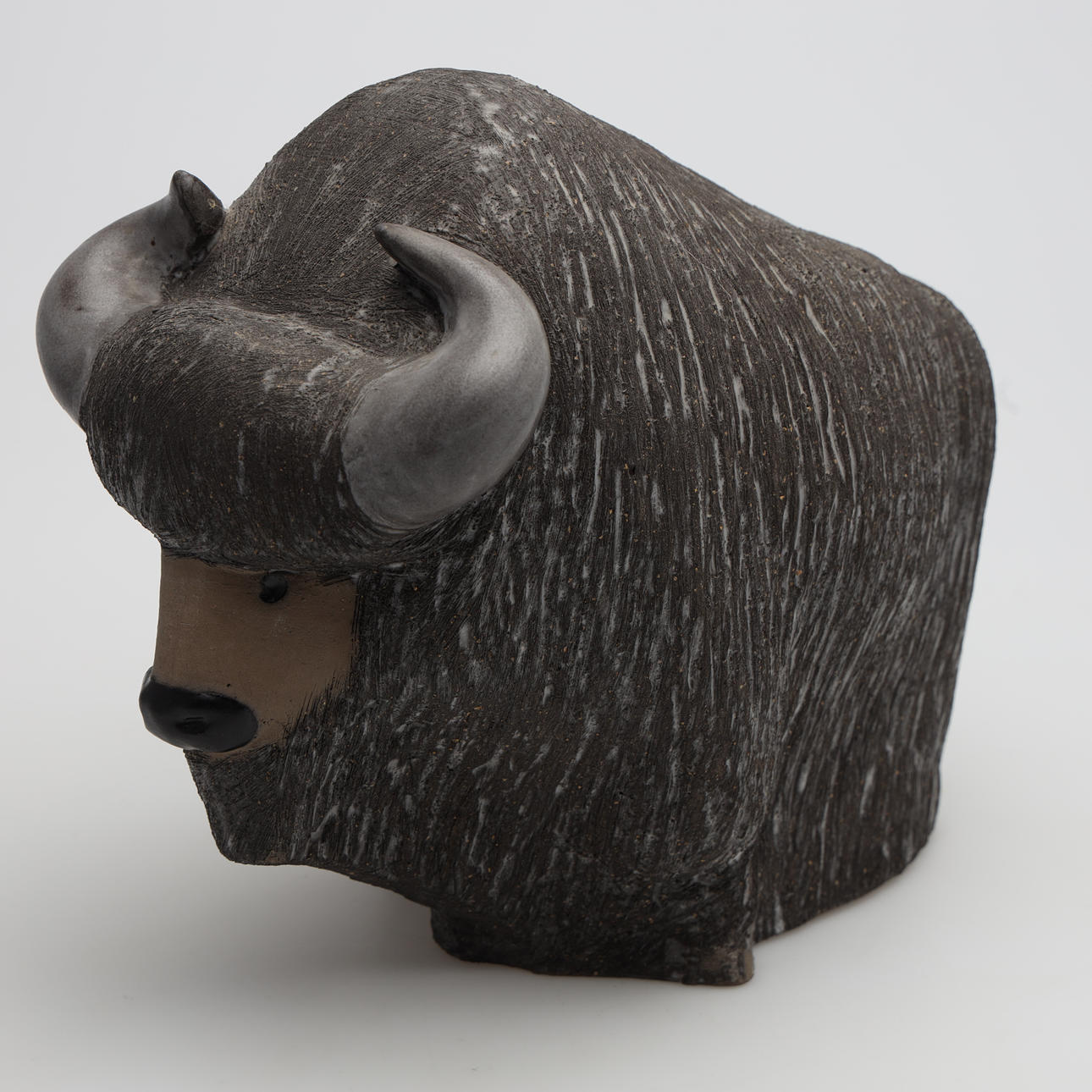 GÖRAN ANDERSSON. FIGURE, Bison ox, stoneware, Uppsala Ekeby.