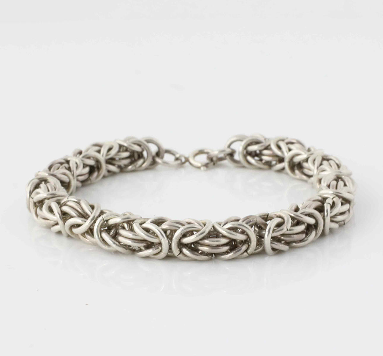 ARMBAND, silver, kungslänk.