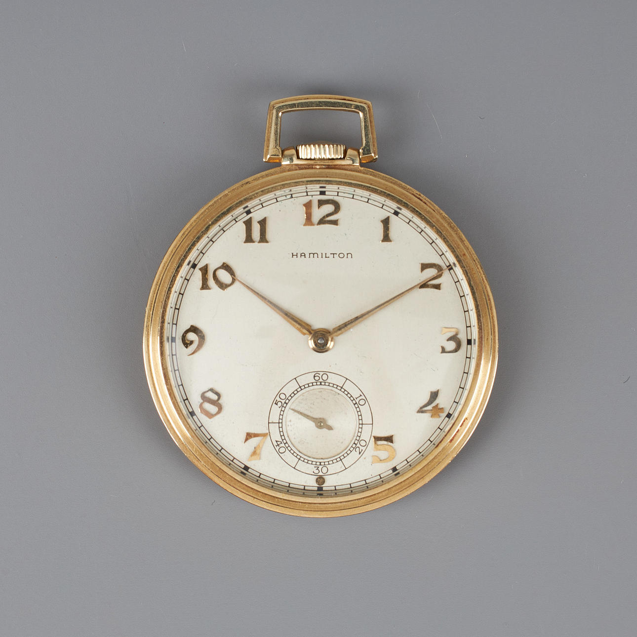 TASKUKELLO, Hamilton, 44mm, 14K kultaa, ankkurikäynti.