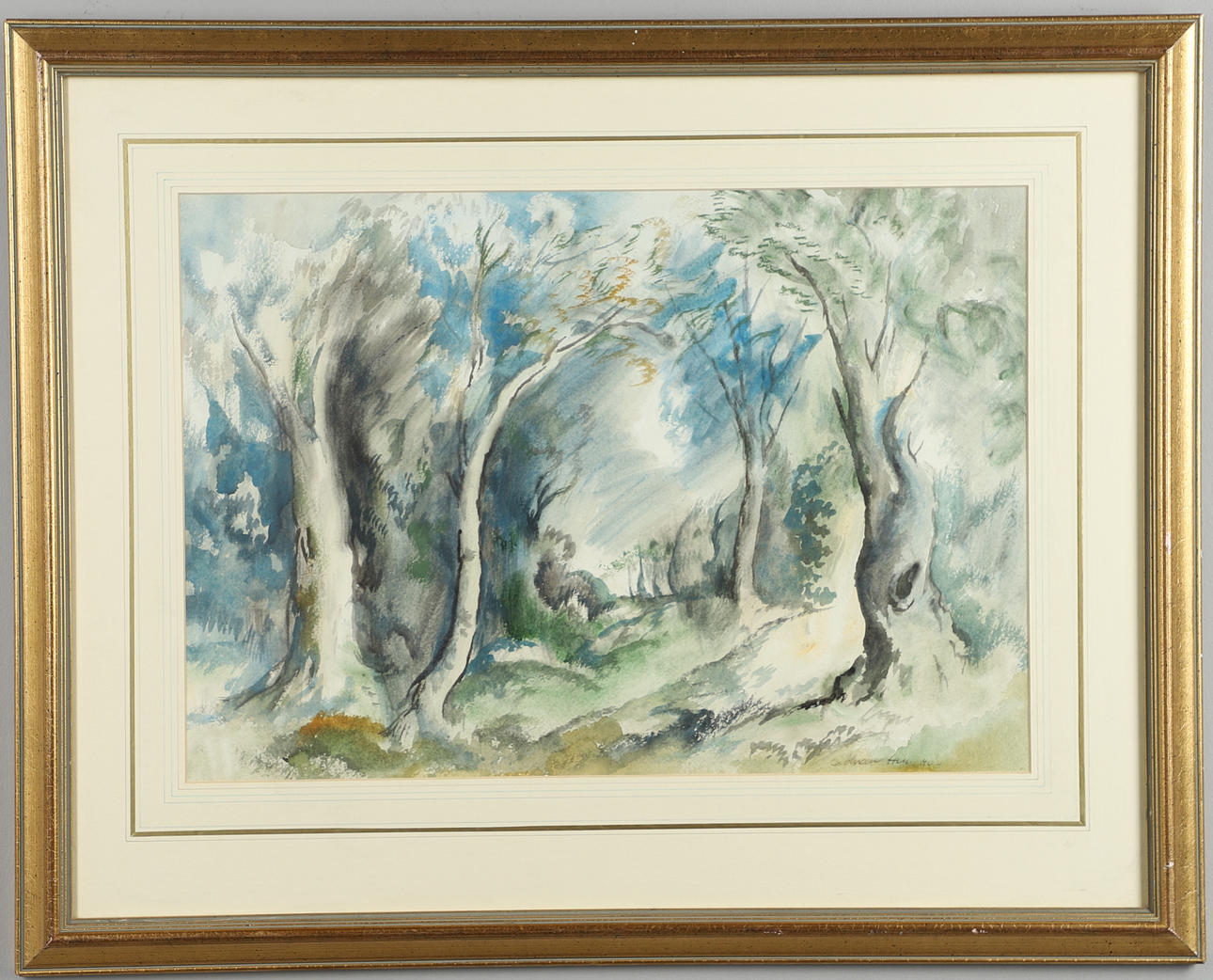 ADRIAN HILL (1895-1977). A WOODLAND GLADE.