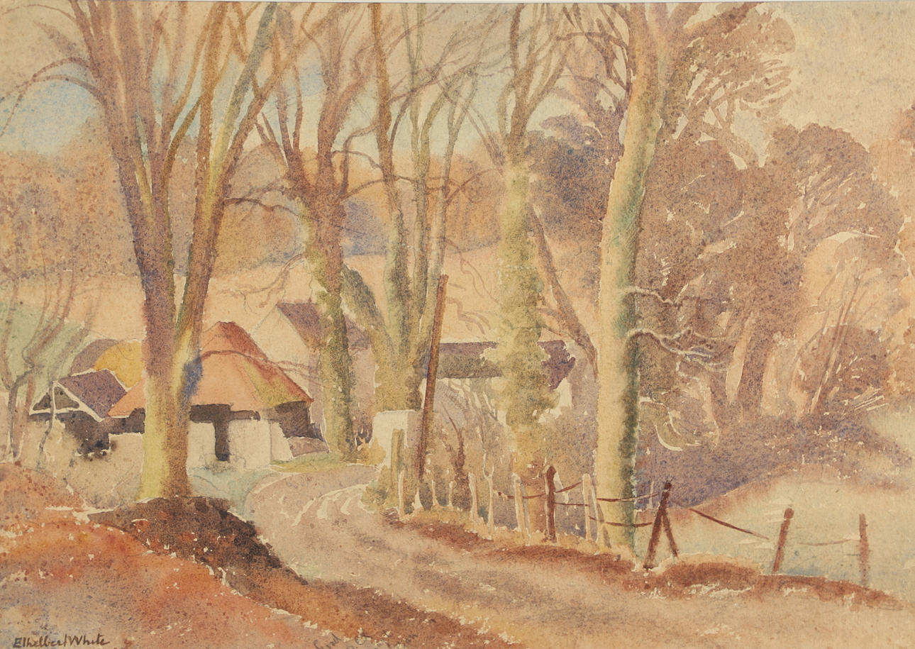ETHELBERT WHITE (1891-1972). THE LANE TO THE FARM, AUTUMN.