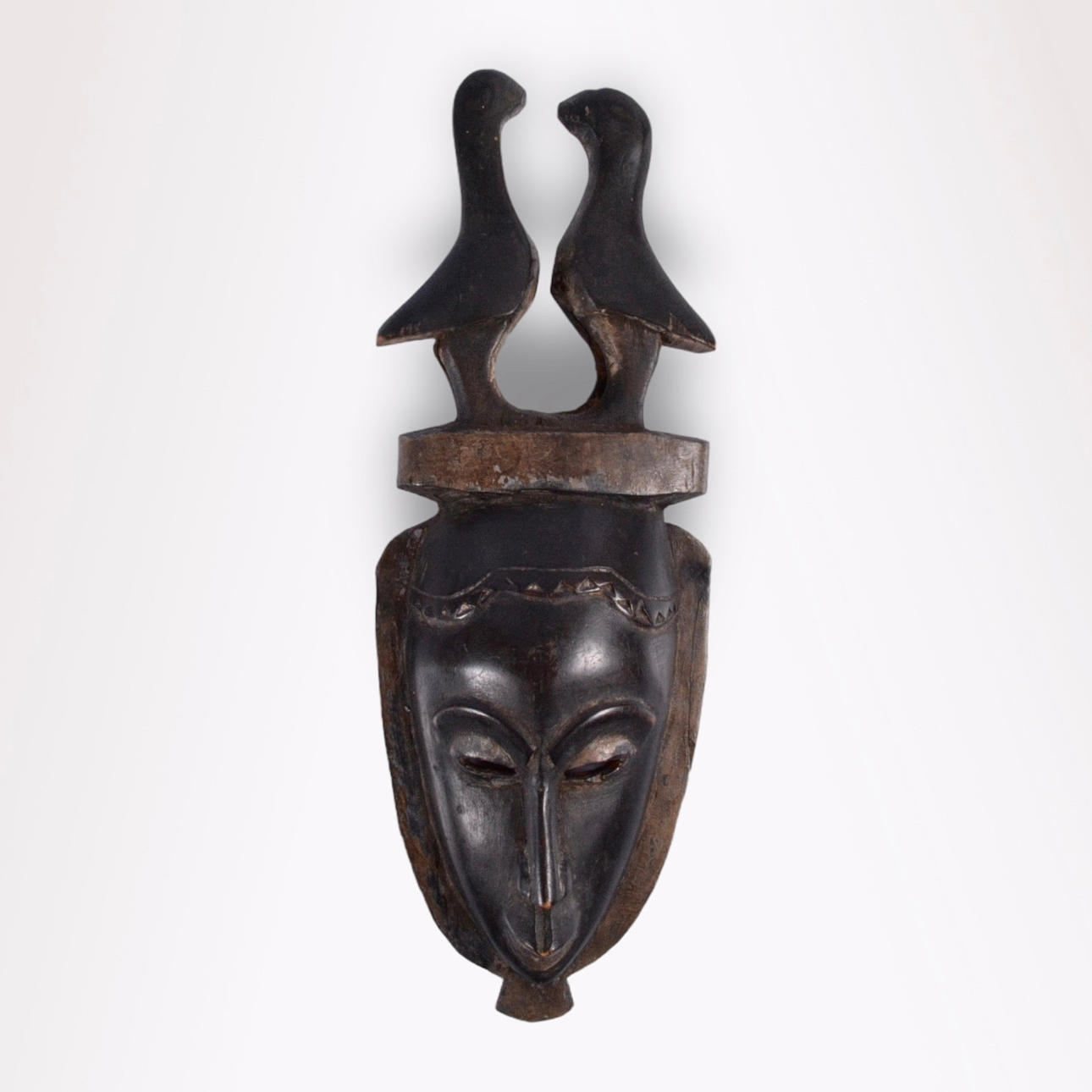 MASK, wood, probably Nigeria.