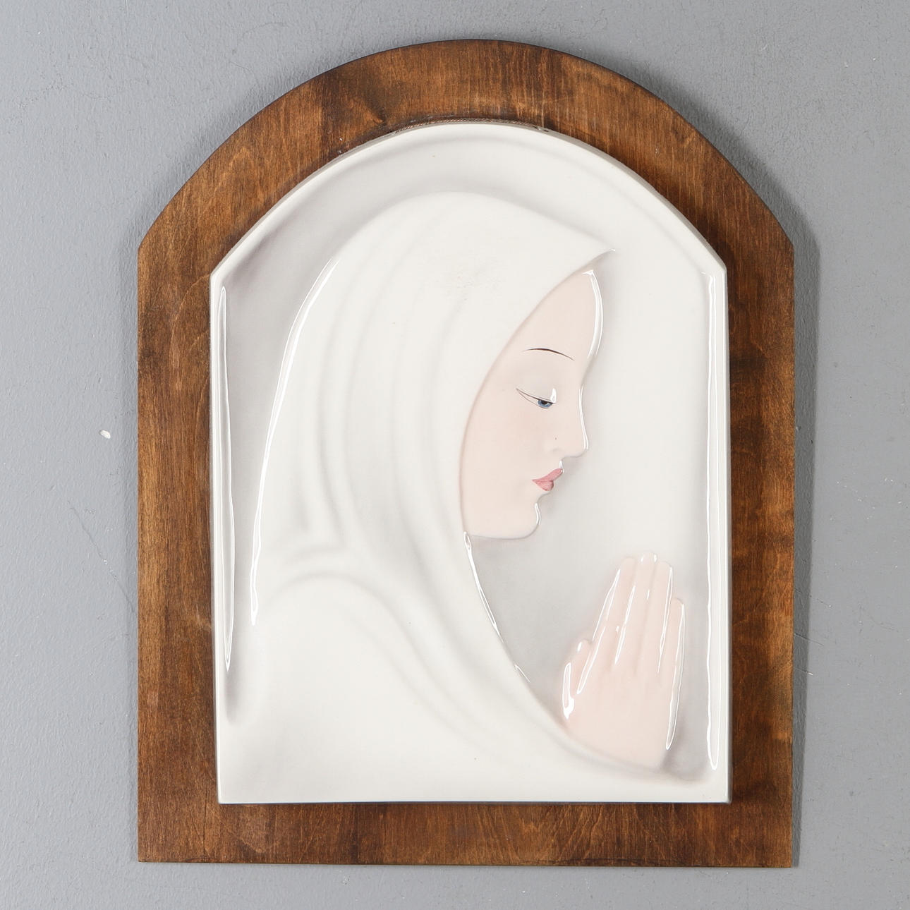 VÄGGRELIEF, porslin, Goldscheider.