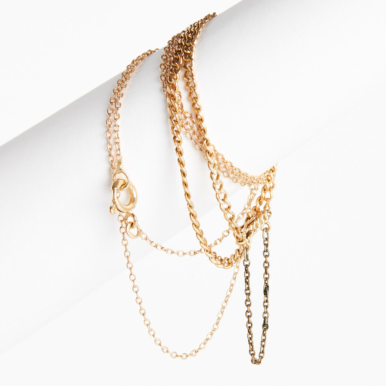 ARMBAND und HALSKETTE, 18 Karat Gold.