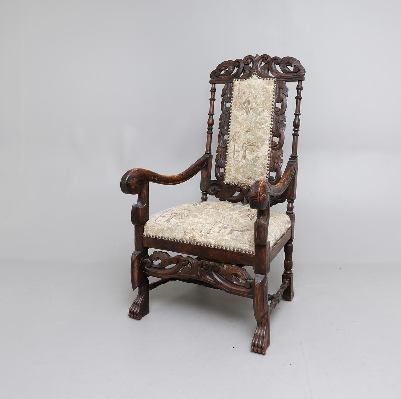 KARMSTOL, barockstil, 18/1900-tal.