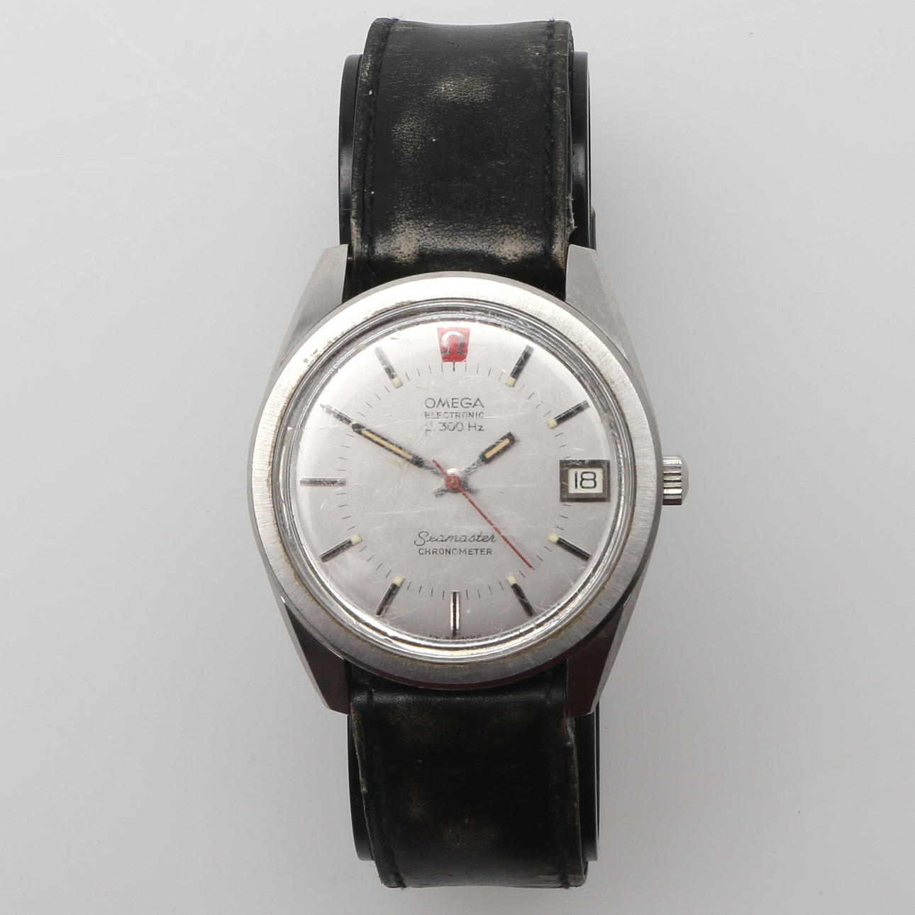 ARMBANDSUR, stål, Omega, Seamaster, Electronic f-300 Hz. 1900-tal.