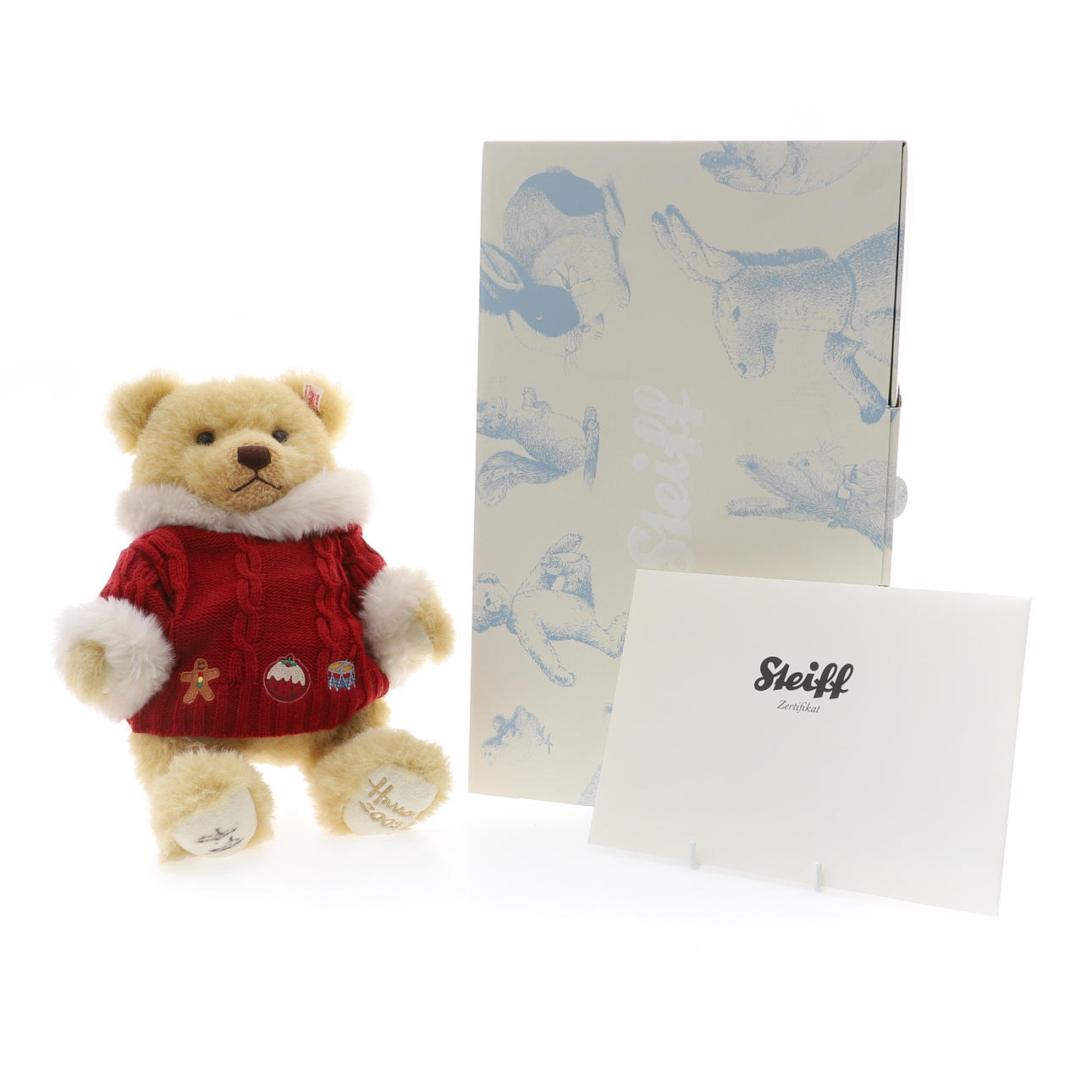 STEIFF. MAXWELL HARRODS CHRISTMAS TEDDY BEAR 2009.