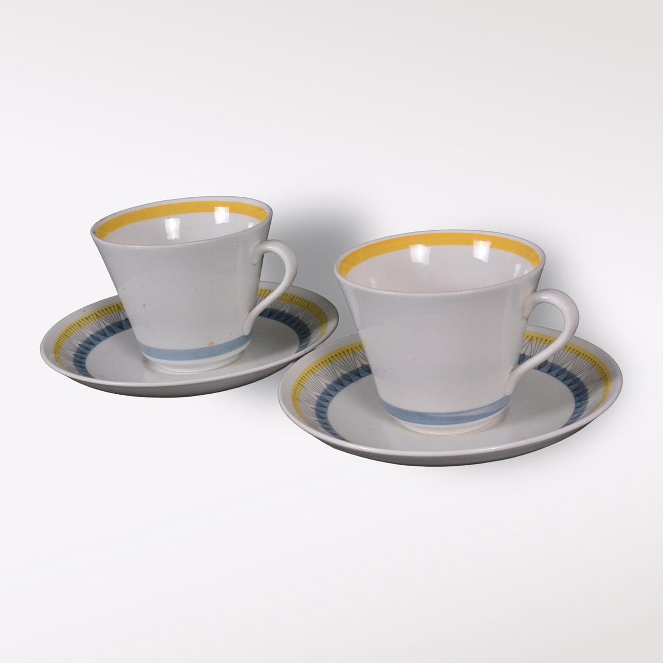 TESERVIS, 4 delar, porslin, "Aslög", Rörstran.