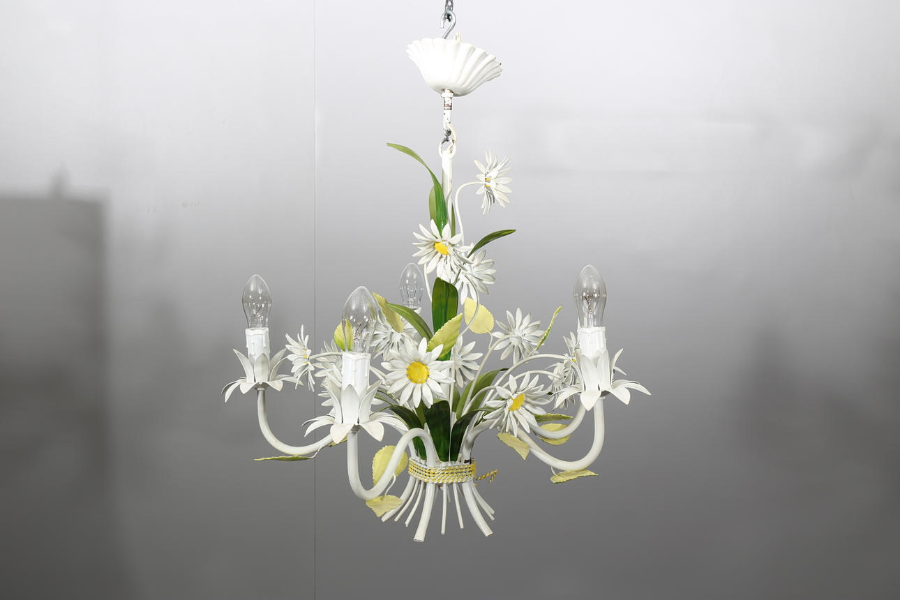 TAKLAMPA, metall, Italien, 1970-80-tal.