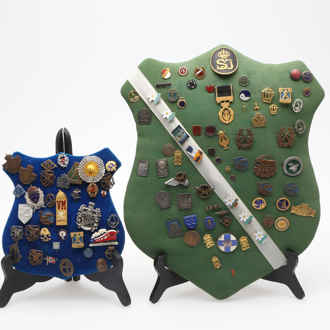PINS, sport, militärt, souvenir, 1900-tal.
