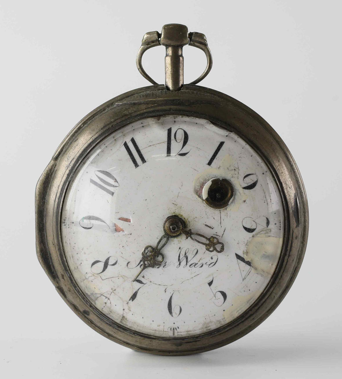 SPINDLE CLOCK, silver, John Ward, London. 18th century. Clocks ...