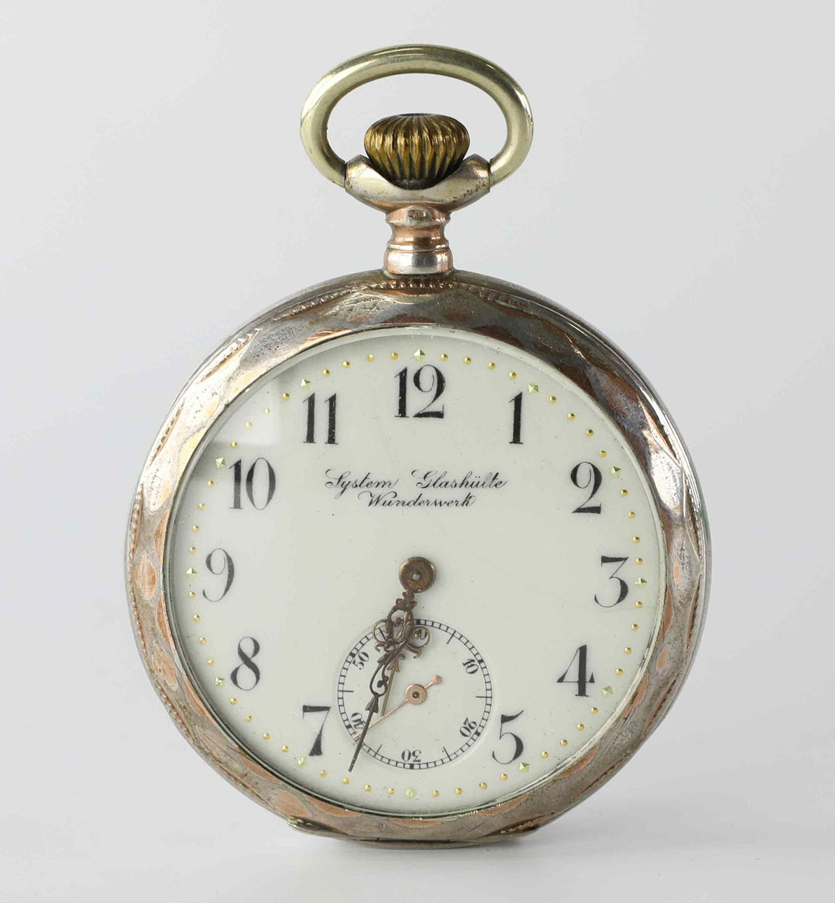 TASCHENUHR, Silber, System Glashütte Wunderwerk.