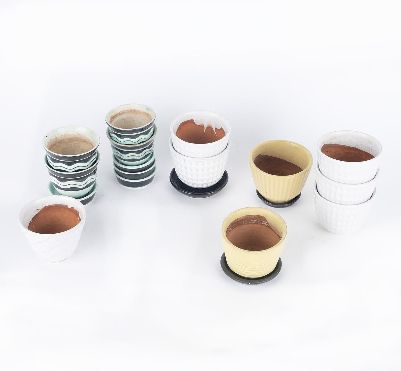 BLOMKRUKOR, 12 st, Rörstrand, Upsala Ekeby.